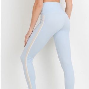 NWT💕 Highwaist Pastel Side Stripe Leggings
